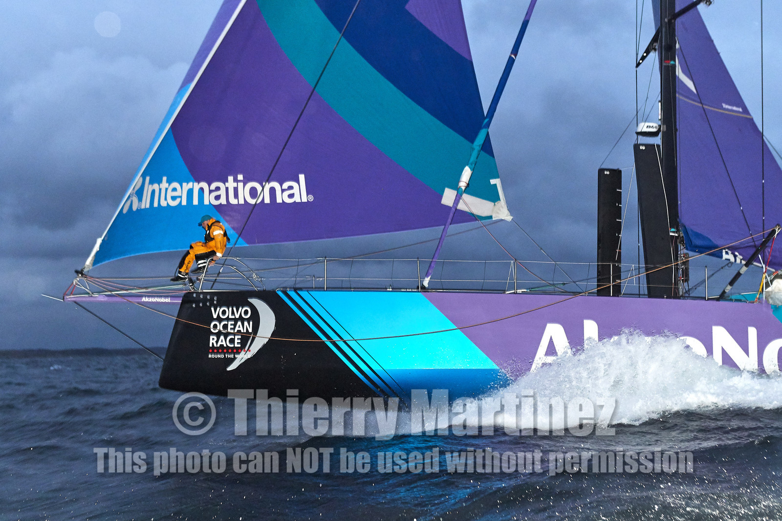 team AkzoNobel  in Volvo Ocean Race 2017-18.