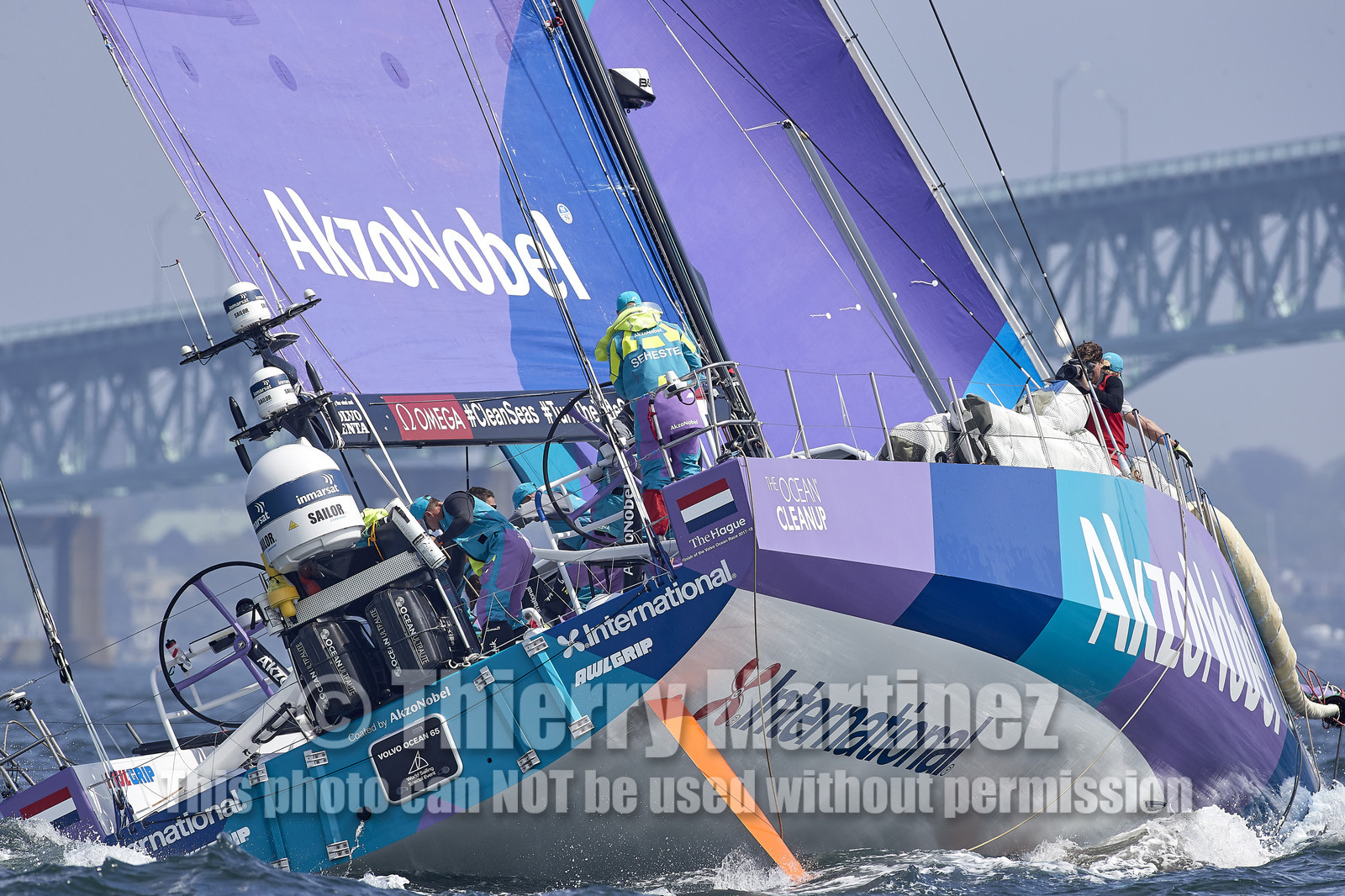 team AkzoNobel  in Volvo Ocean Race 2017-18.
