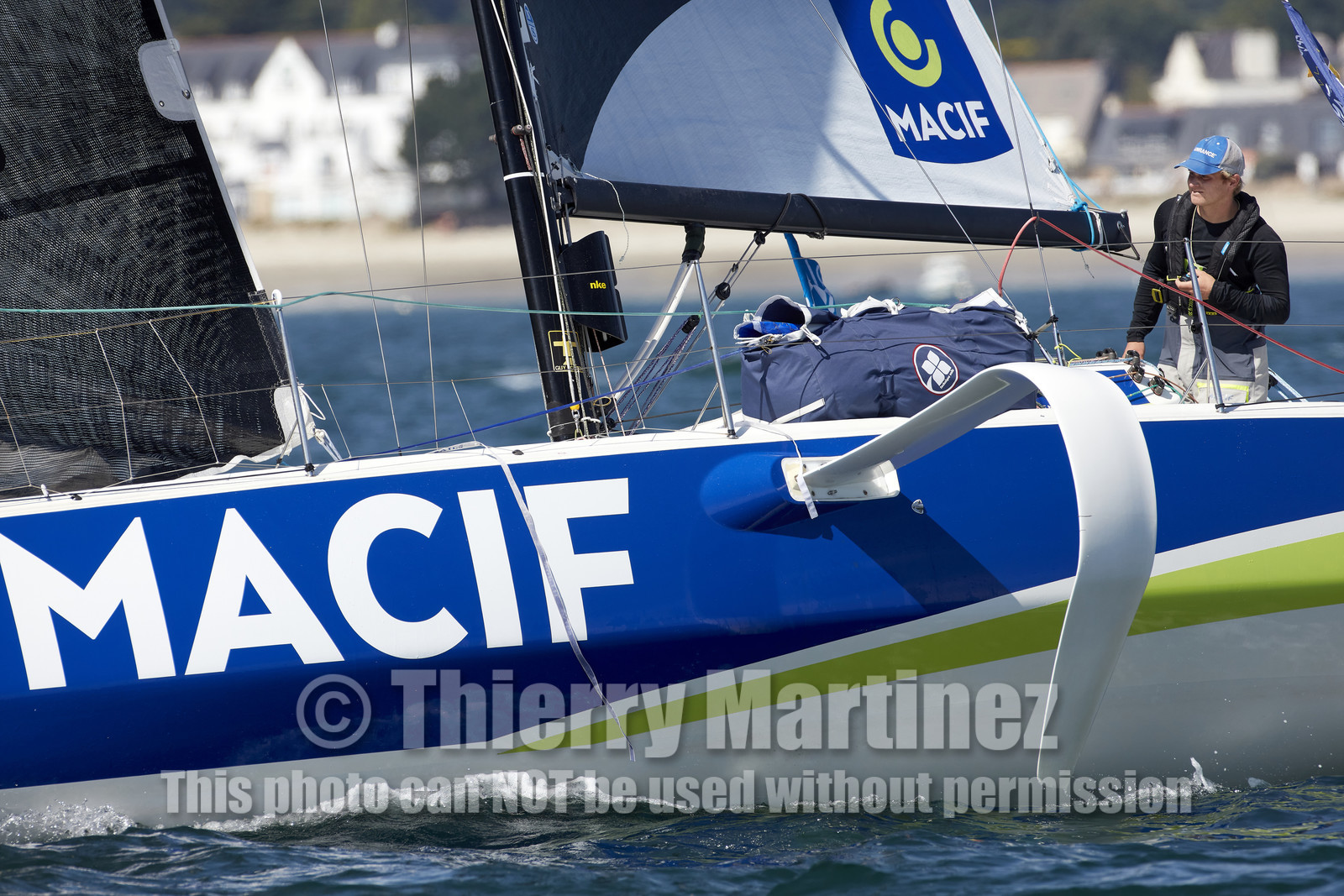 22_32881   © Thierry Martinez.PORT LA FORET, FRANCE. 28 Aout  2022.53éme édition de la Solitaire du Figaro.Départ de la 2éme étape , Port La Forêt   Royan (635NM).