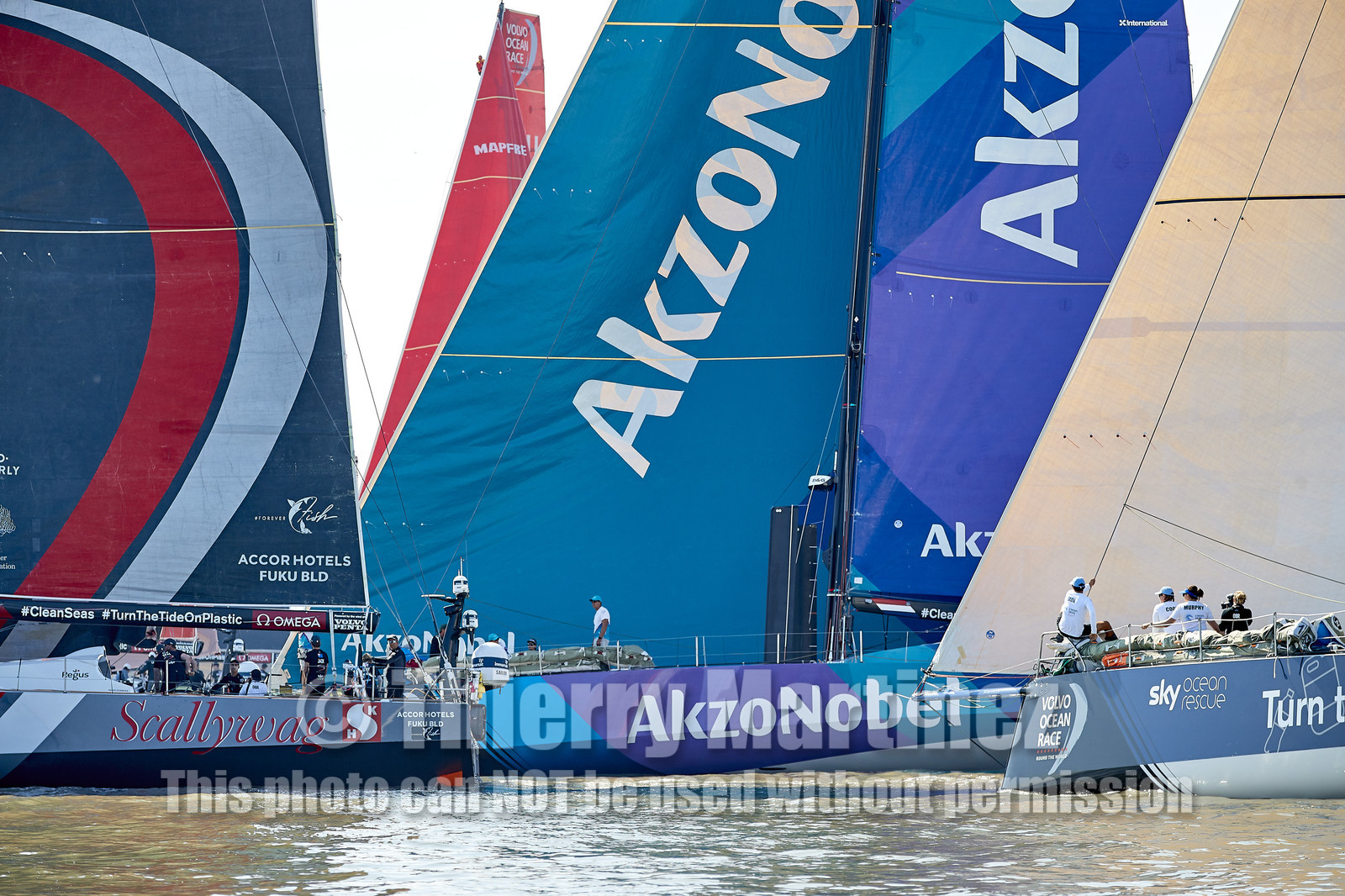 team AkzoNobel  in Volvo Ocean Race 2017-18.