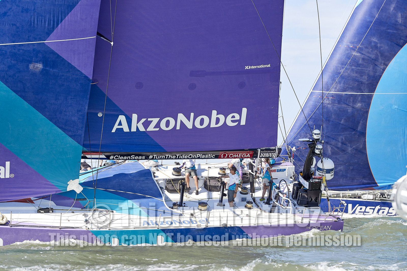 team AkzoNobel  in Volvo Ocean Race 2017-18.