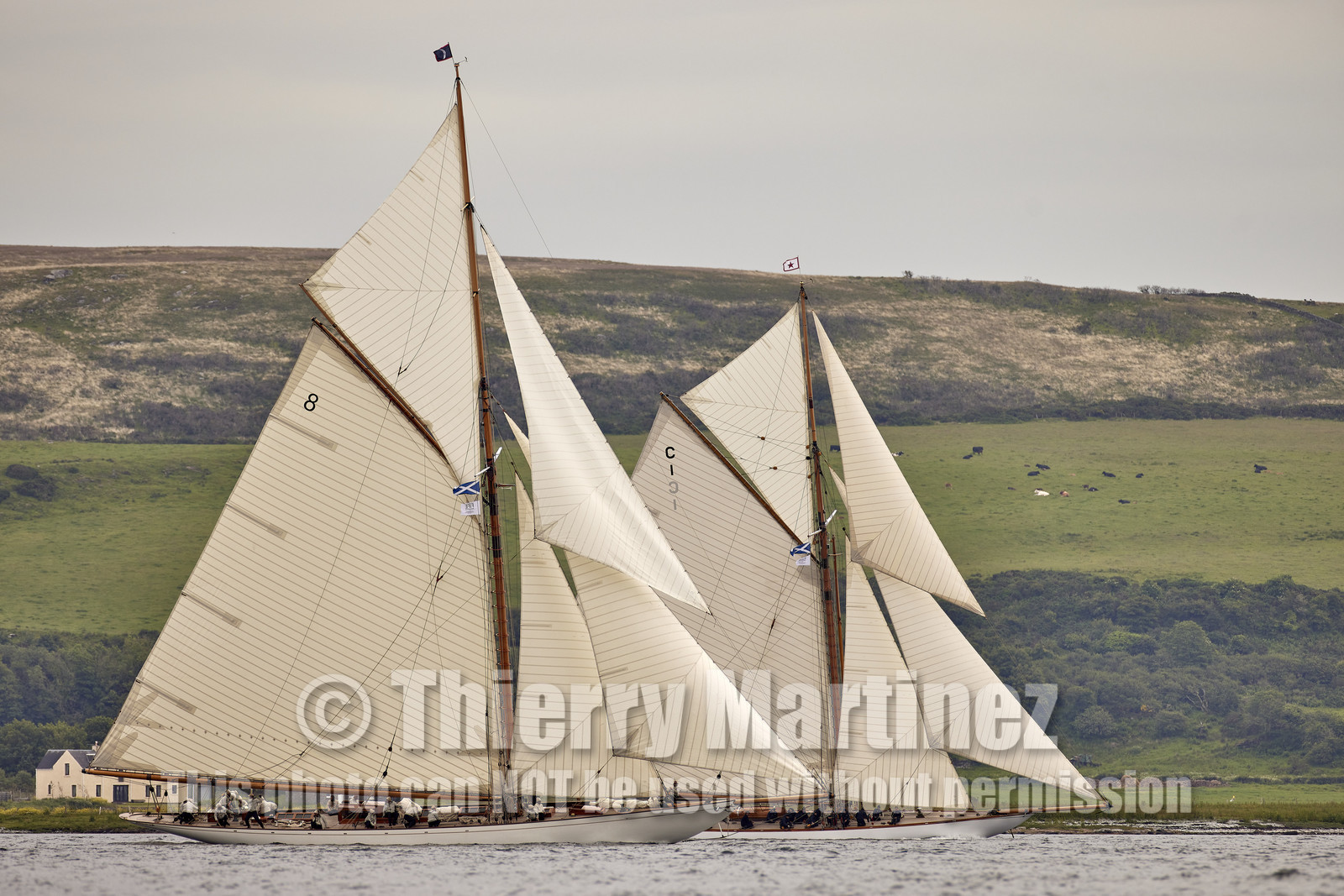 22_22720  © Thierry Martinez.FAIRLIE,SCOTLAND - UK 14th June 20222022 RICHARD MILLE FIFE REGATTA.Day 4 :ROTHESAY (ISLE OF BUTE) to PORTAVADIE.