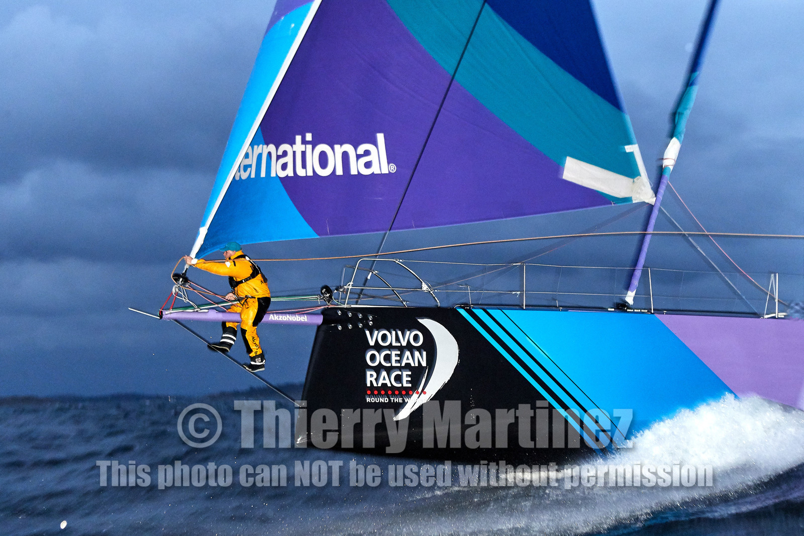 team AkzoNobel  in Volvo Ocean Race 2017-18.