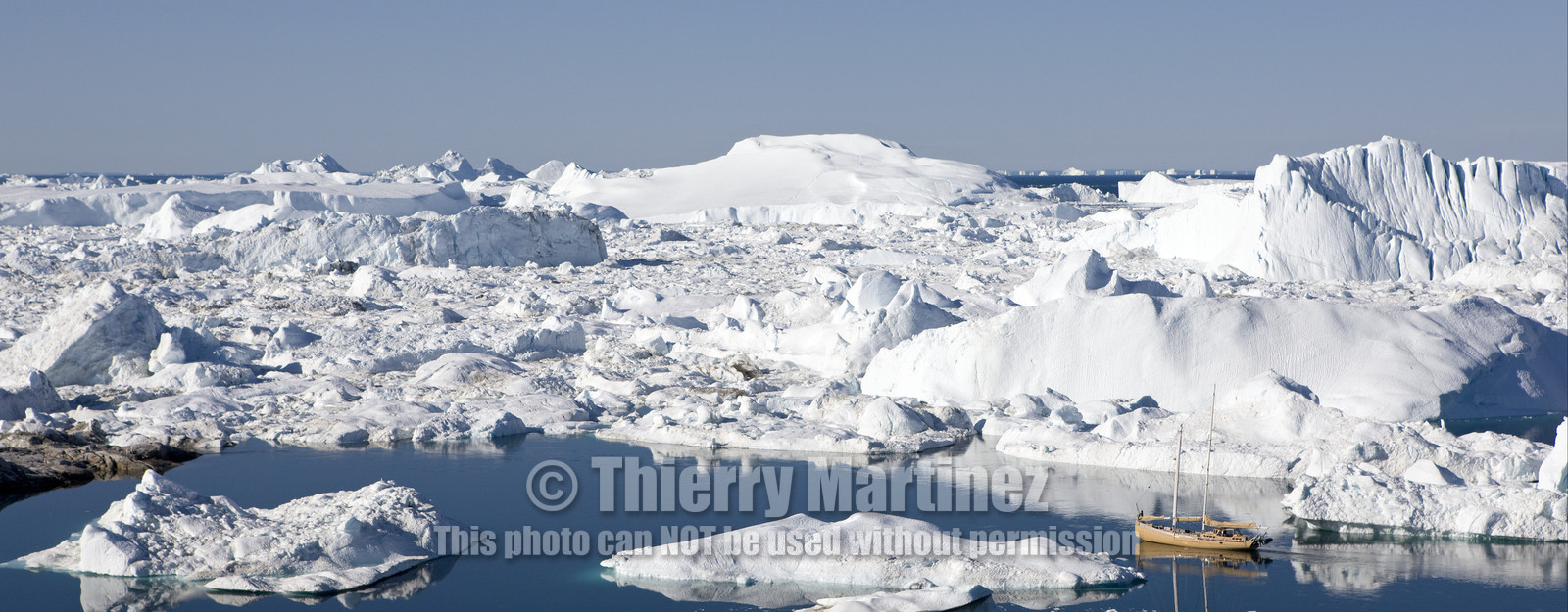 Schooner LA LOUISE sailing on west coast of Greenland.