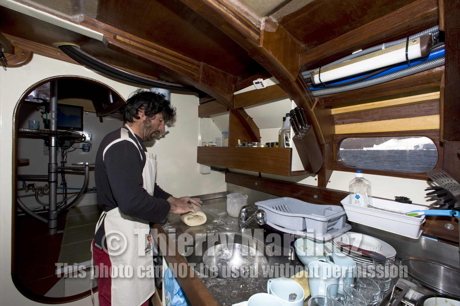 Schooner LA LOUISE sailing on west coast of Greenland.