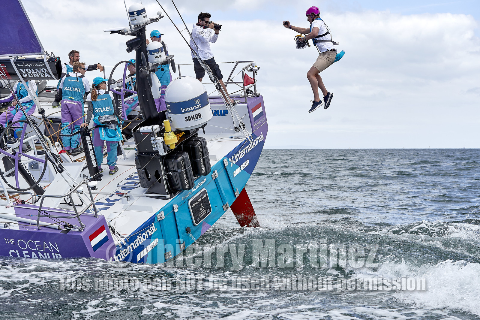 team AkzoNobel  in Volvo Ocean Race 2017-18.