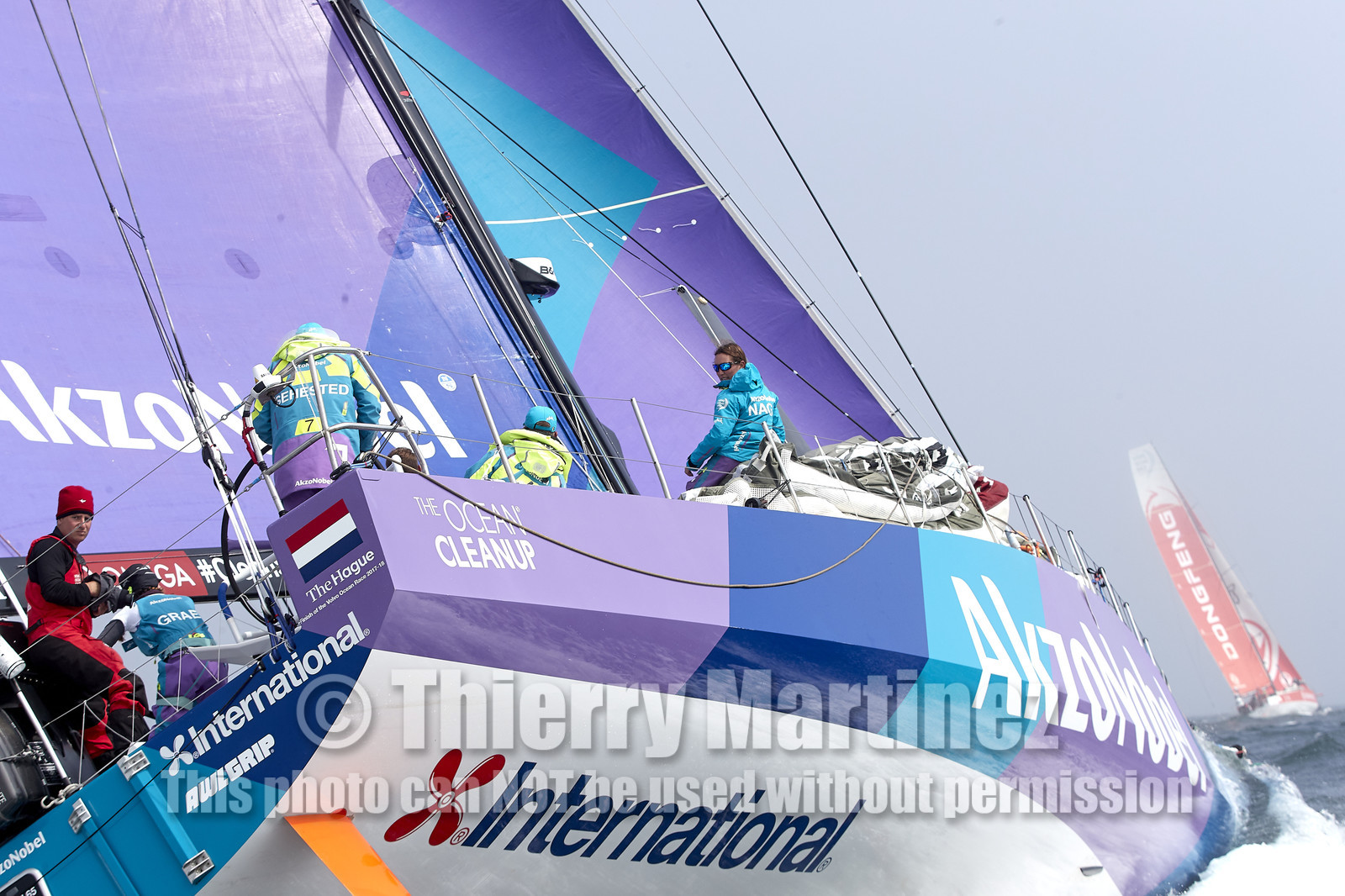 team AkzoNobel  in Volvo Ocean Race 2017-18.