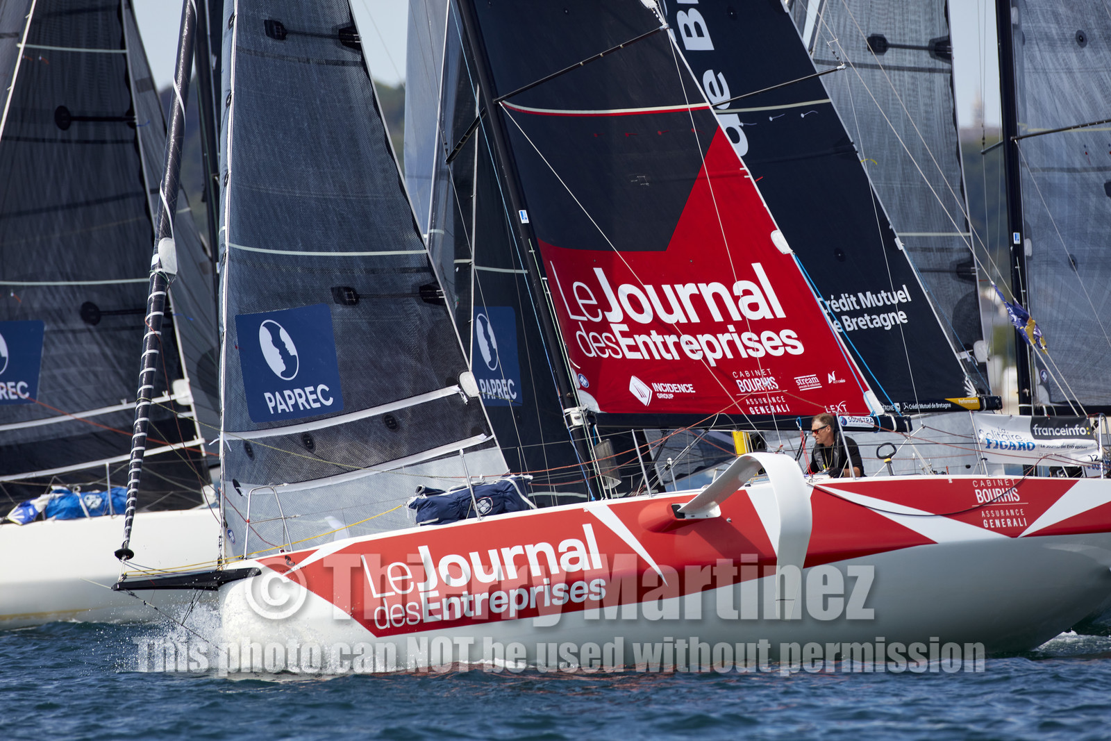 22_32916   © Thierry Martinez.PORT LA FORET, FRANCE. 28 Aout  2022.53éme édition de la Solitaire du Figaro.Départ de la 2éme étape , Port La Forêt   Royan (635NM).