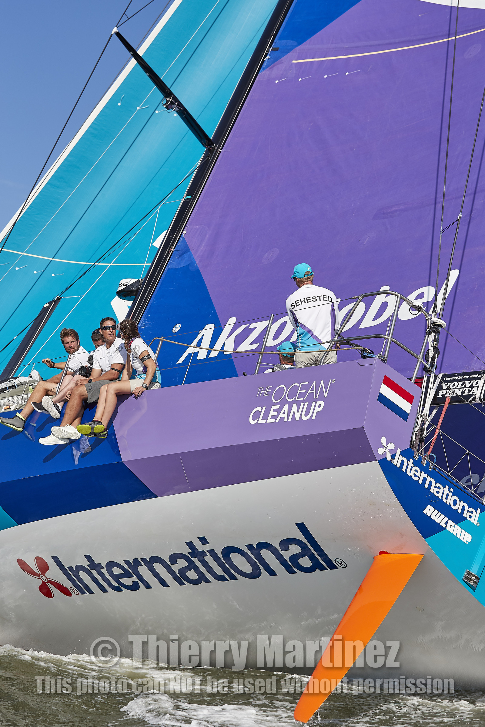 team AkzoNobel  in Volvo Ocean Race 2017-18.