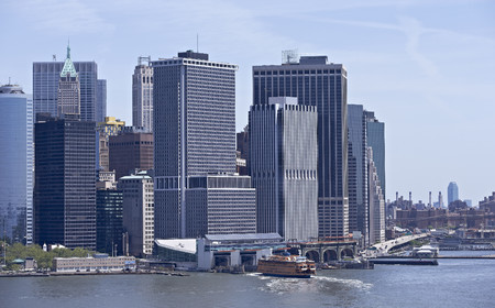 Aerial view of New York City (USA).