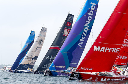 team AkzoNobel  in Volvo Ocean Race 2017-18.