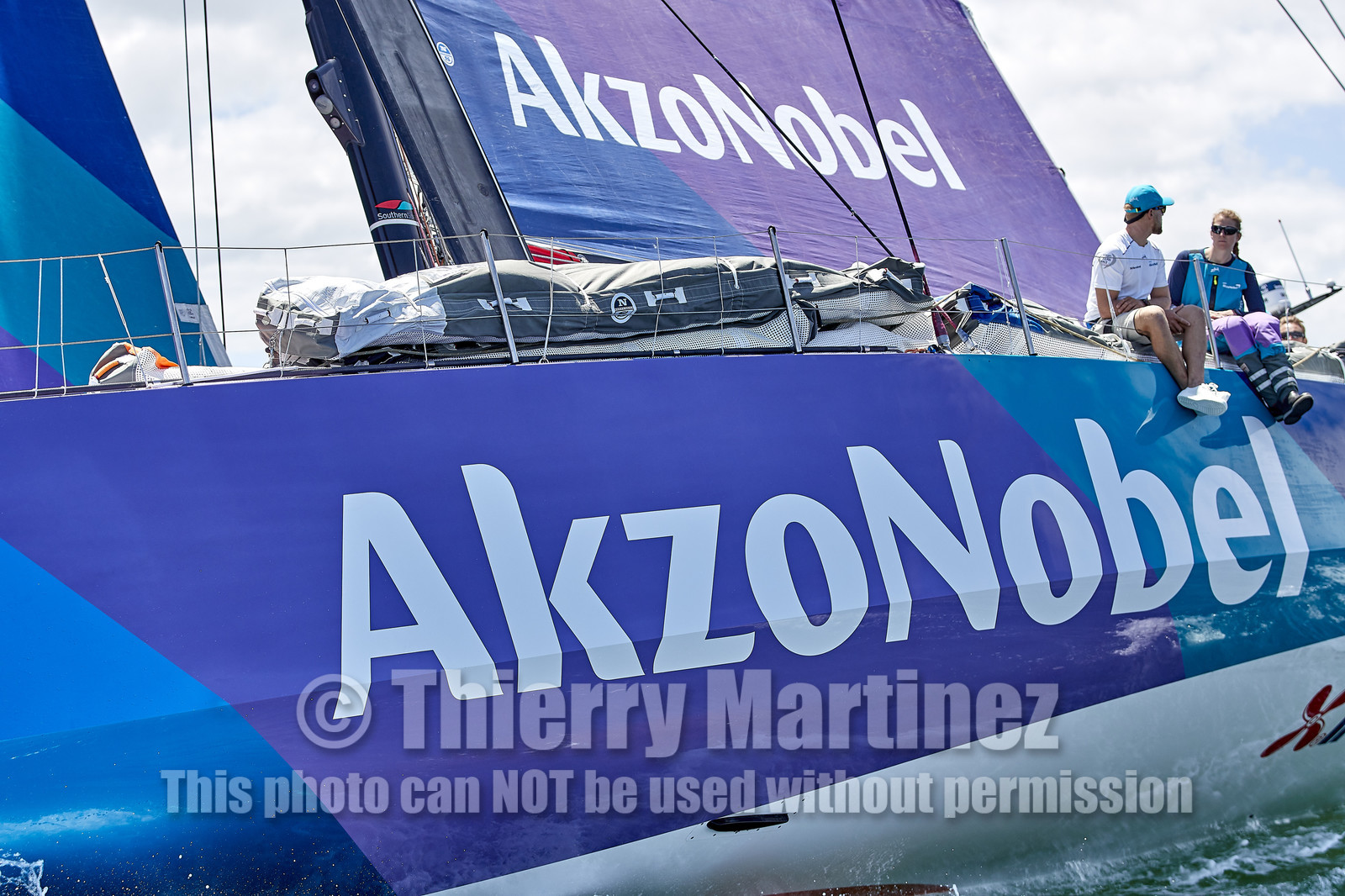 team AkzoNobel  in Volvo Ocean Race 2017-18.