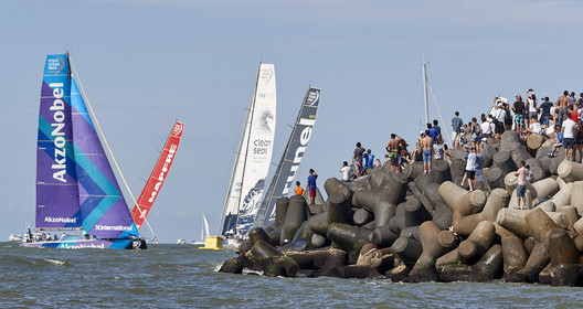 team AkzoNobel  in Volvo Ocean Race 2017-18.