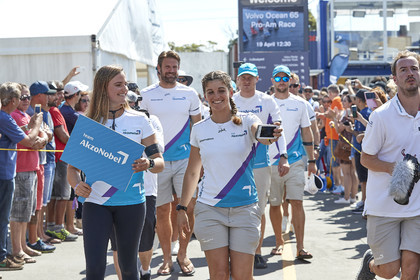 team AkzoNobel  in Volvo Ocean Race 2017-18.