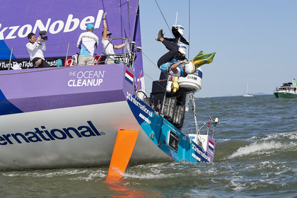 team AkzoNobel  in Volvo Ocean Race 2017-18.