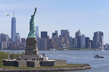 Aerial view of New York City (USA).
