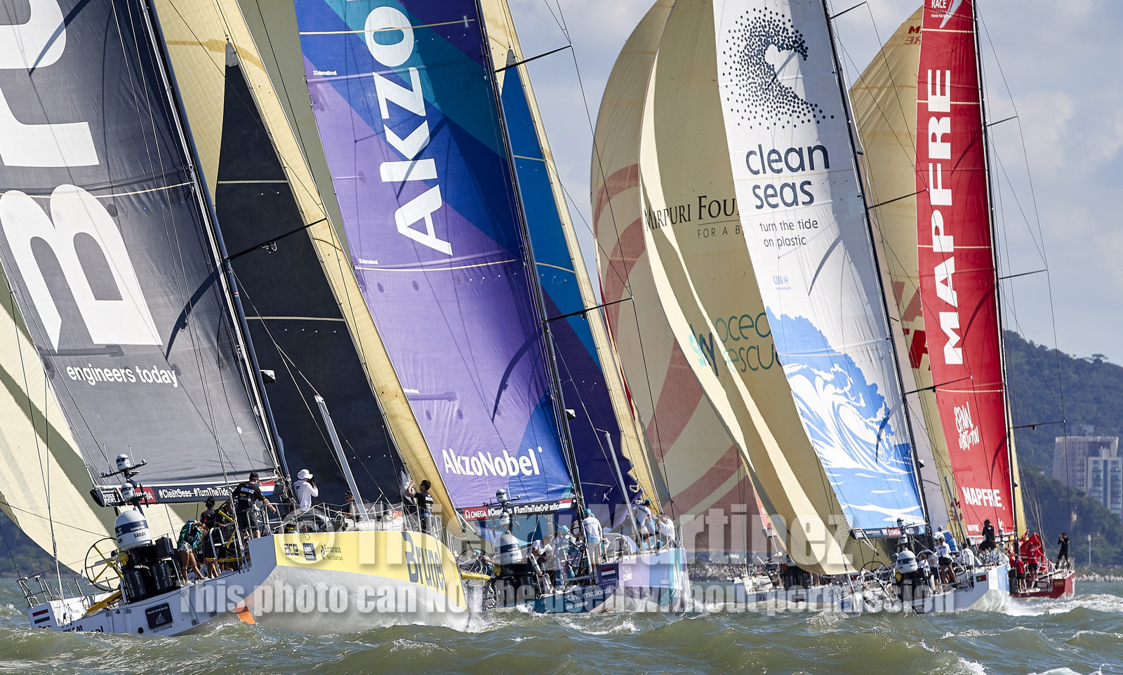 team AkzoNobel  in Volvo Ocean Race 2017-18.