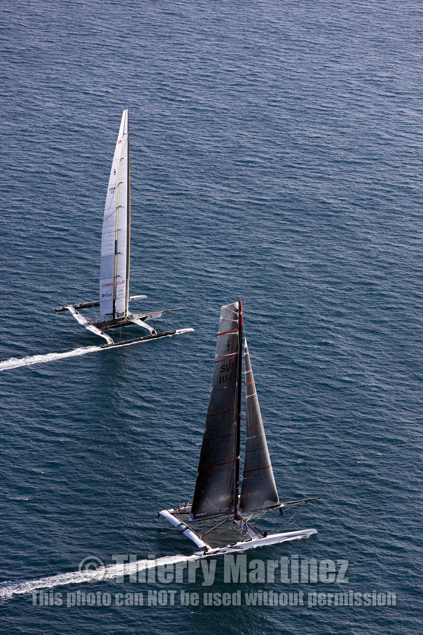 33rd  AMERICA'S CUP Valencia Spain, February 2010 - Defender:  ALINGHI (ALINGHI 5) vs Challenger : BMW Oracle Racing (USA 17)