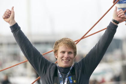 2012 13 VENDEE GLOBE. Winner arrival in Les sables d'Olonne (FRA
