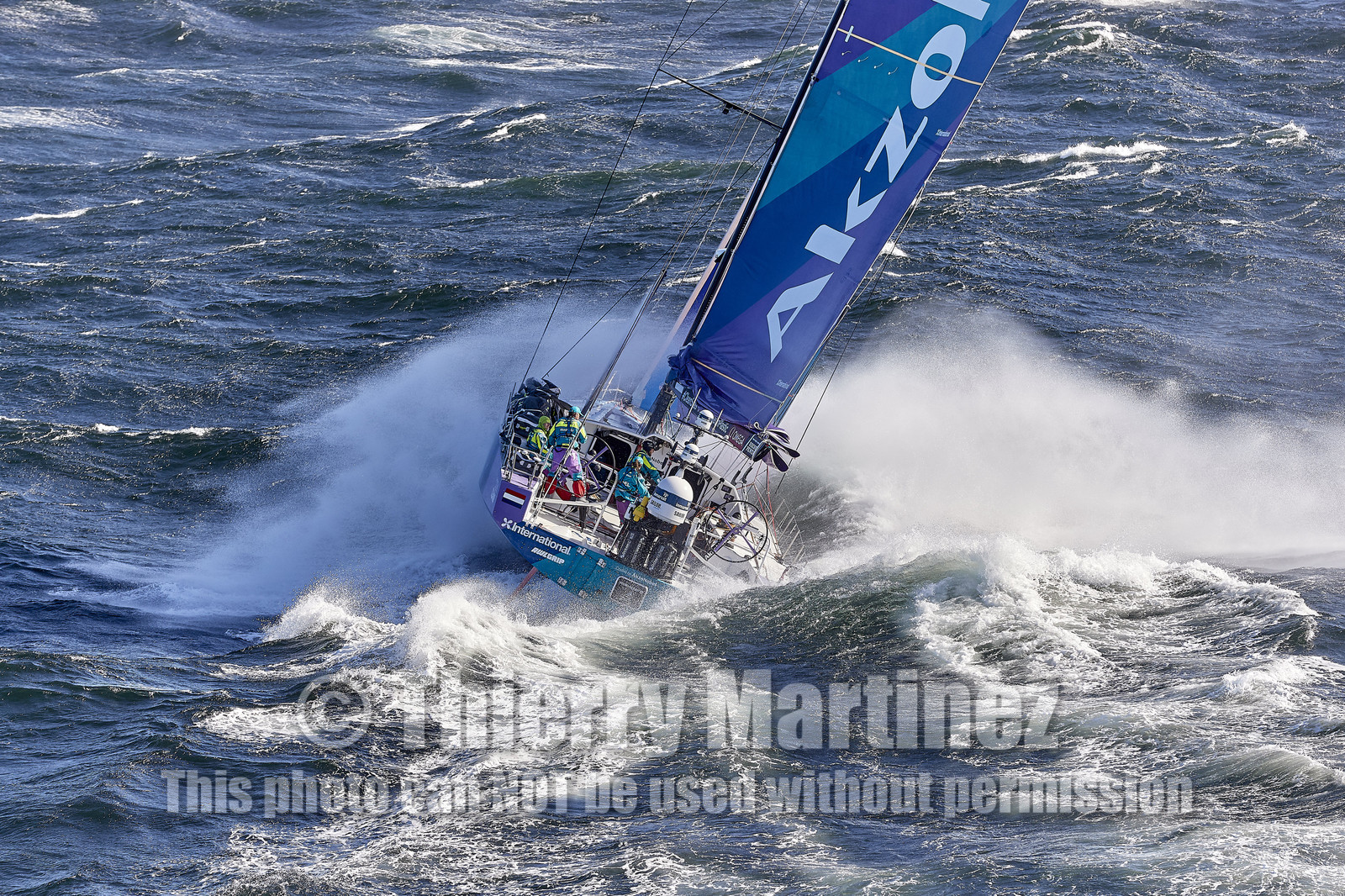 team AkzoNobel  in Volvo Ocean Race 2017-18.