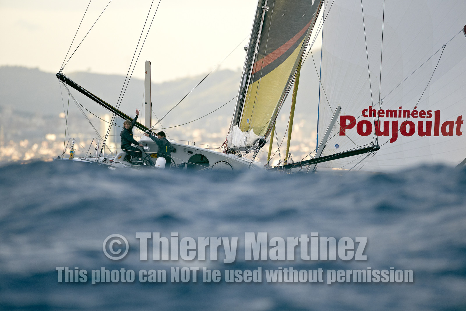 Bernard Stamm (SUI) & Jean Le Cam (FRA) winners of BWR 2014-15 on CHEMINEES POUJOULAT