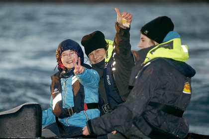 Bernard Stamm (SUI) & Jean Le Cam (FRA) winners of BWR 2014-15 on CHEMINEES POUJOULAT