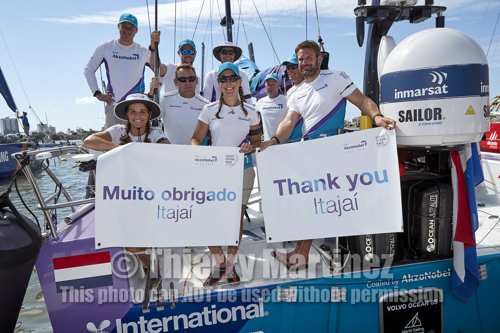 team AkzoNobel  in Volvo Ocean Race 2017-18.
