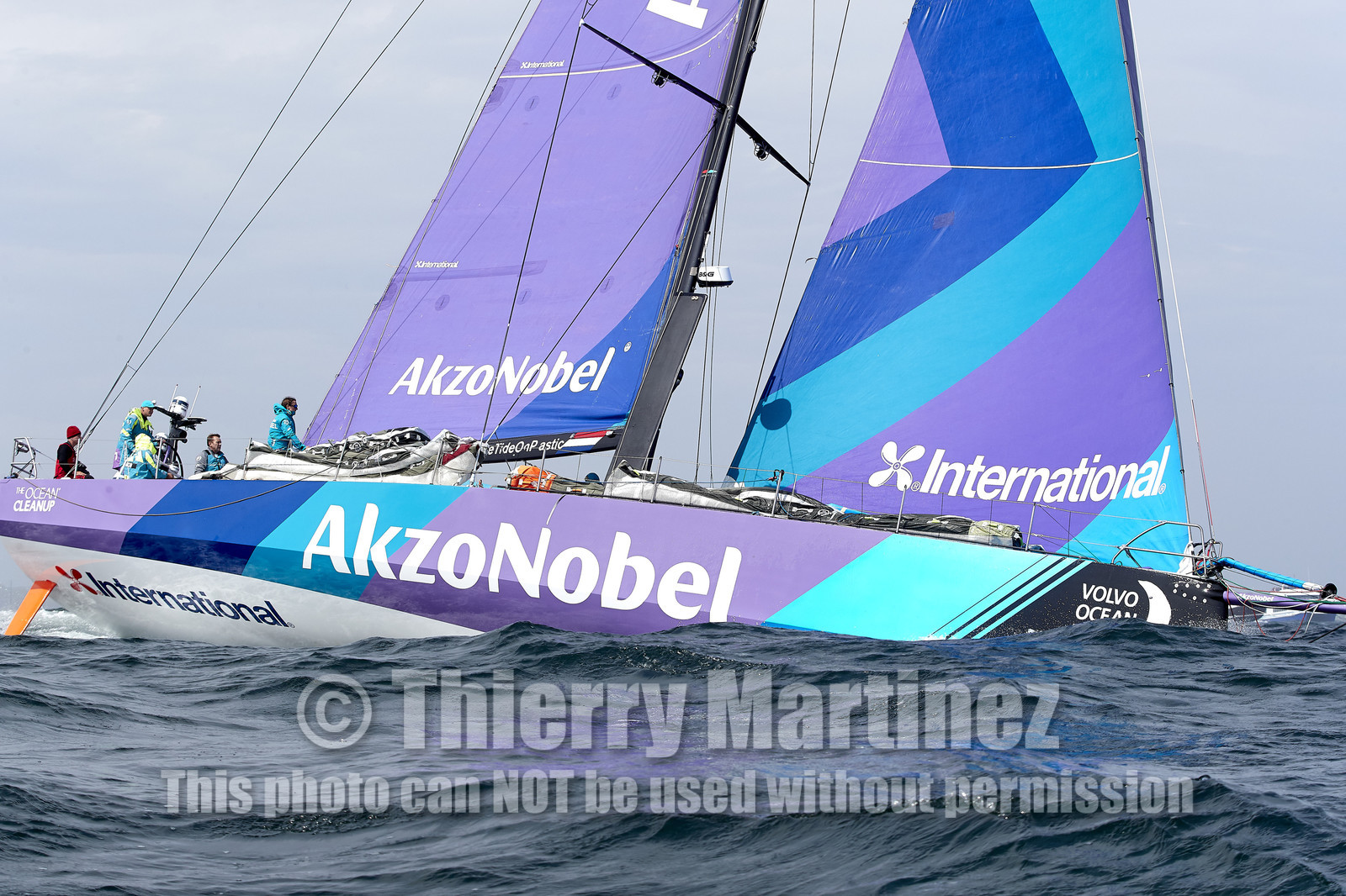 team AkzoNobel  in Volvo Ocean Race 2017-18.