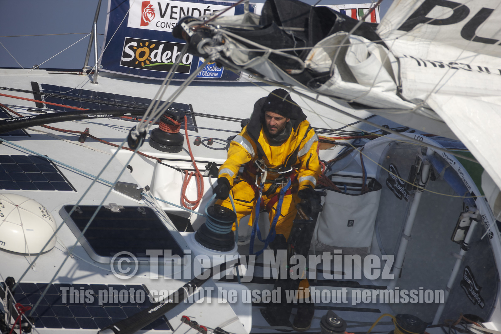 2012 13 VENDEE GLOBE ; Alessandro di Benedetto (FRA ITA) TEAM PLASTIQUE