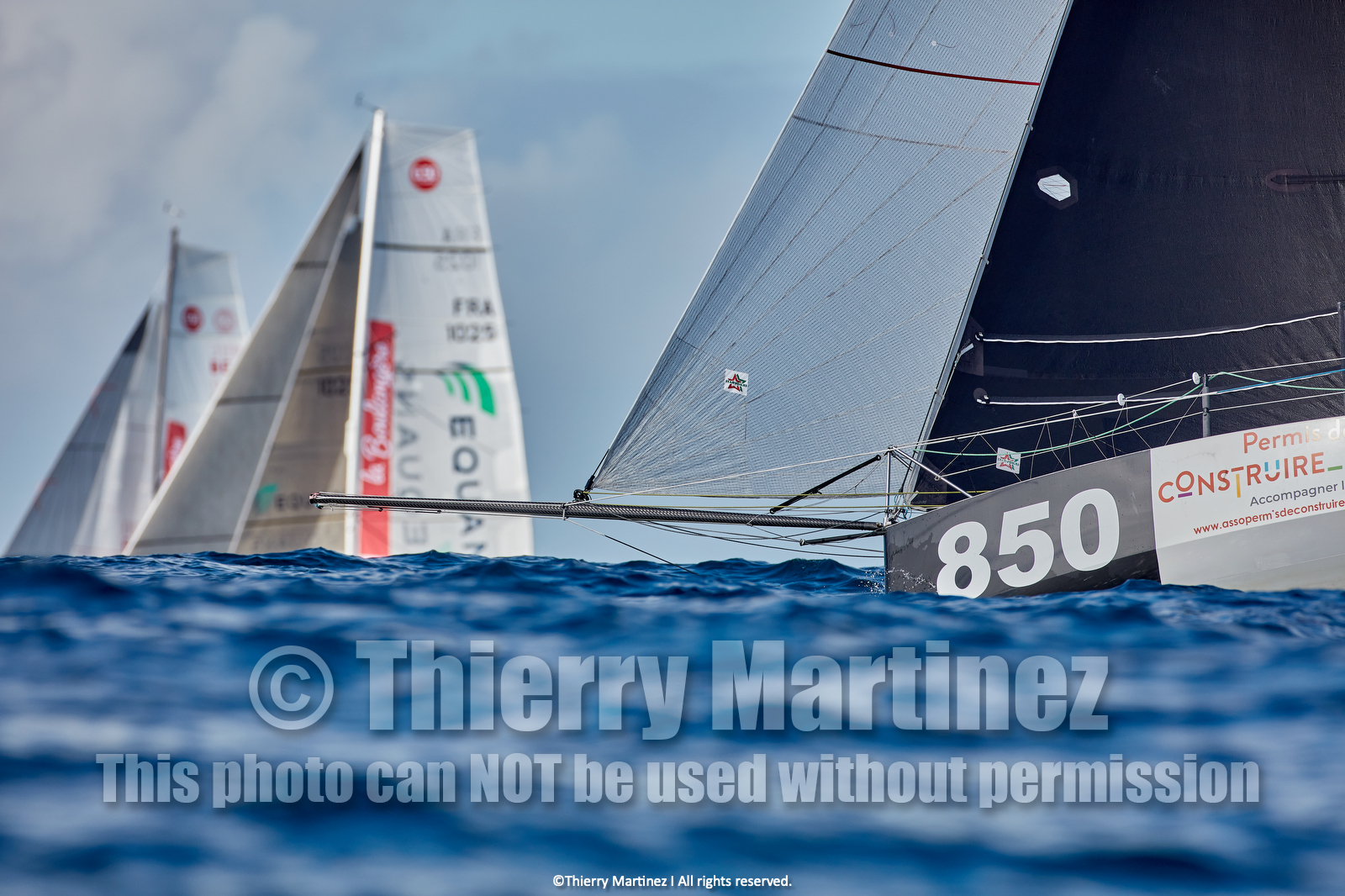 23_22836   © Thierry Martinez. LES SABLES D'OLONNE, 85 - FRANCE 25 septembre 2023.Départ MINI TRANSAT 2023. Départ du Dimanche 24 septembre retardé au Lundi 25 Sept .Les Sables d’Olonne (FRA)    Santa Cruz de la Palma ( Canaries)    St François ( Guadeloupe): 4050 NM.