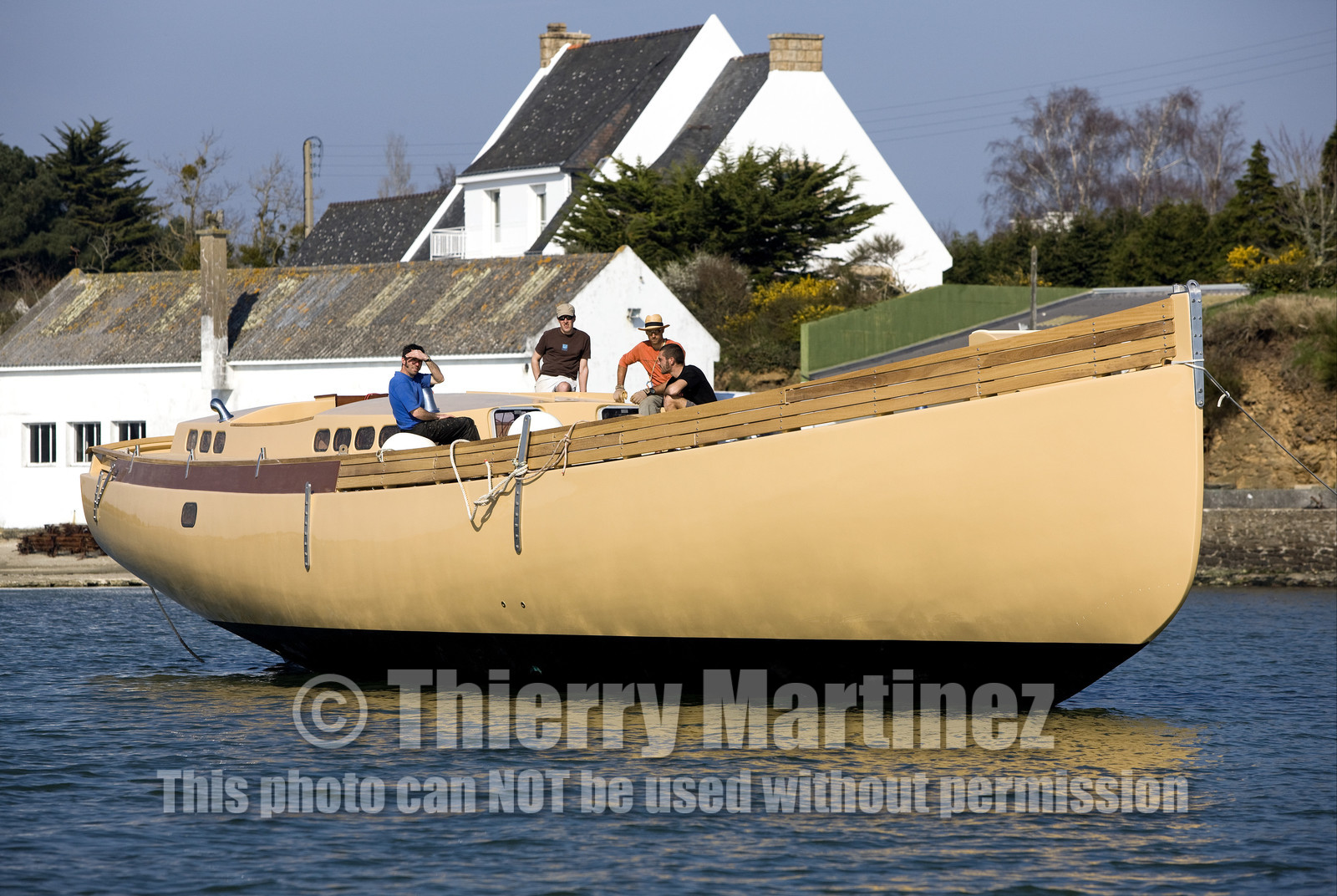 Launch of Thierry Dubois (FRA) new schooner LA LOUISE