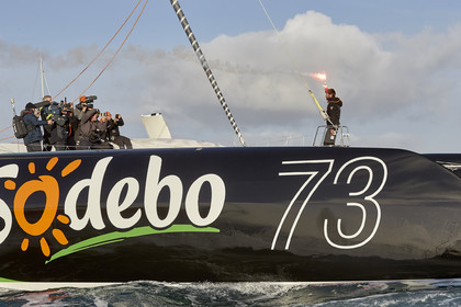 Single-handed sailing round the world record .