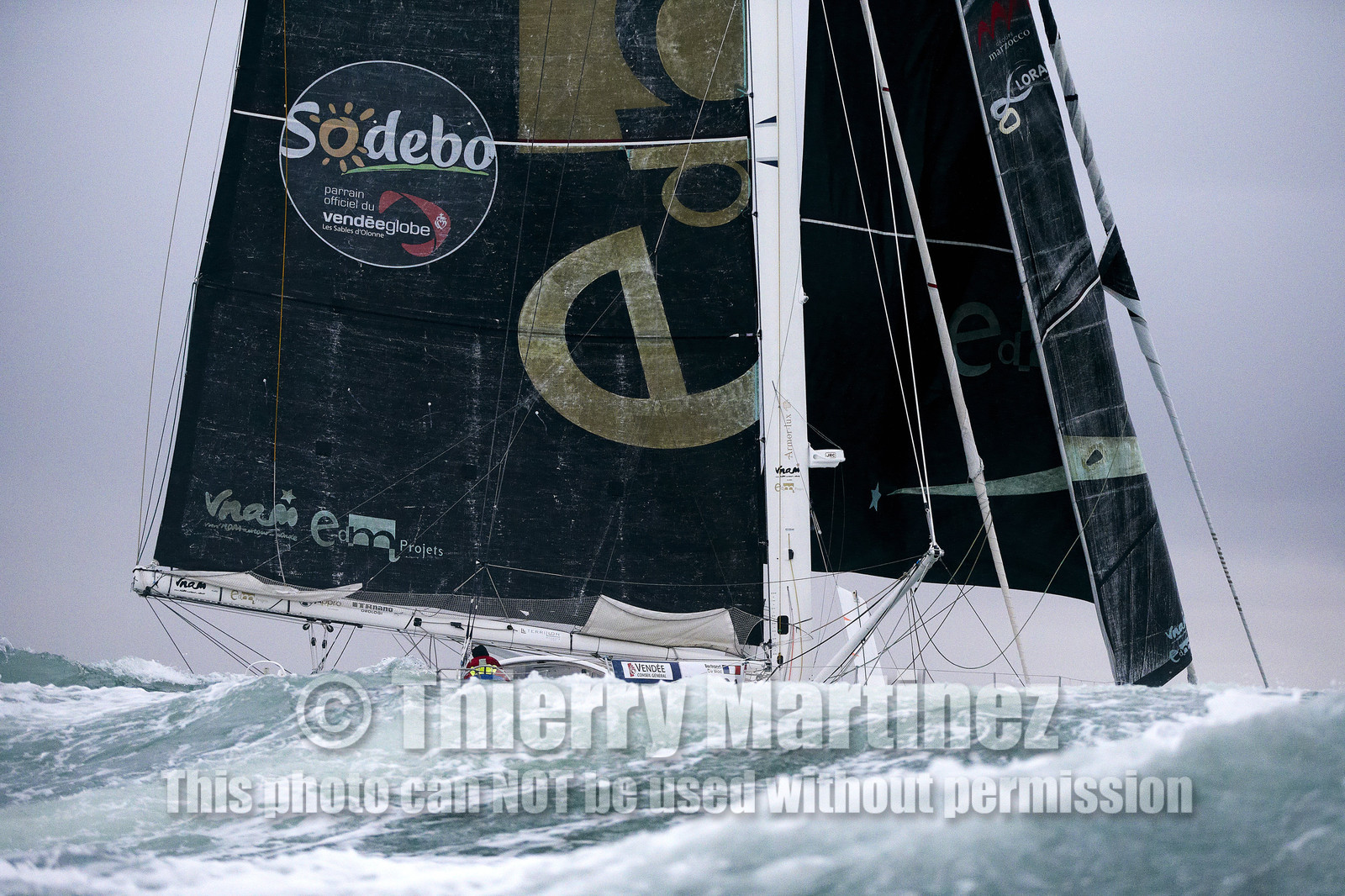 2012 13 VENDEE GLOBE.Bertrand de Broc (FRA) VNAM, aver EDM Projets