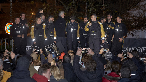 MAXI  SPINDRIFT 2 Jules Verne trophy  2015 2016 attempt.