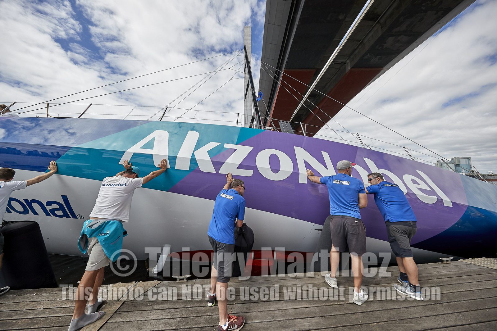 team AkzoNobel  in Volvo Ocean Race 2017-18.