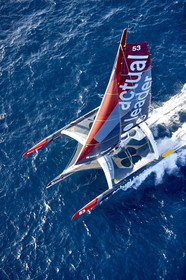 « ULTIM ACTUAL LEADER , Skipper Yves Le Blevec.
