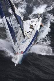 MIRABAUD  Monohull IMOCA 60, skipper Dominique Wavre (SUi)