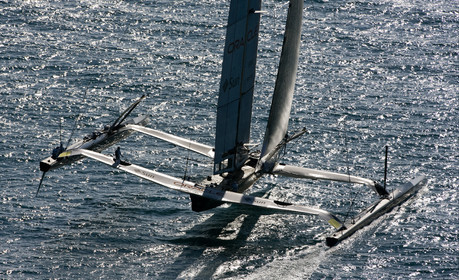 33rd  AMERICA'S CUP Valencia Spain, February 2010 - Defender:  ALINGHI (ALINGHI 5) vs Challenger : BMW Oracle Racing (USA 17)