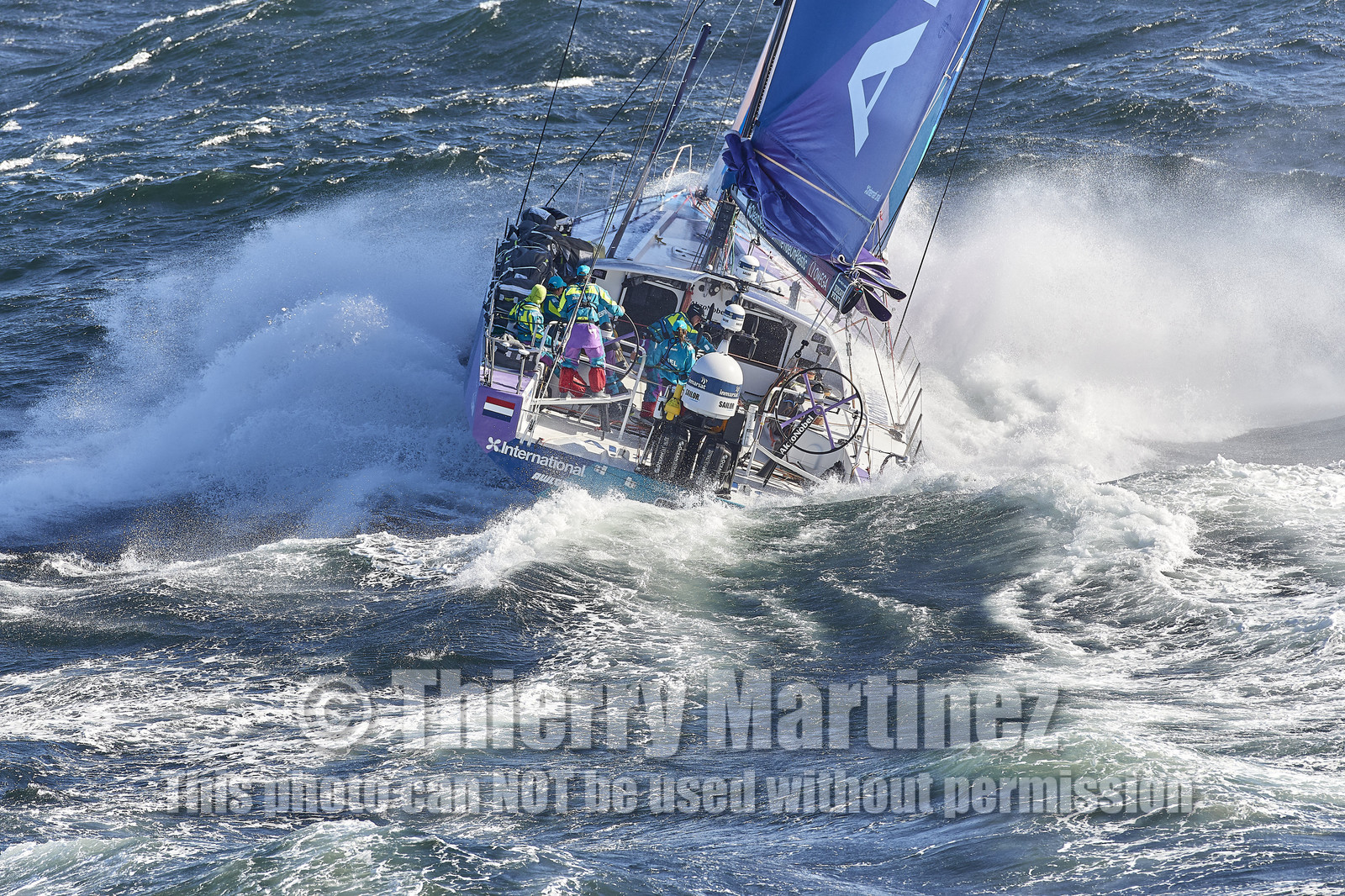 team AkzoNobel  in Volvo Ocean Race 2017-18.