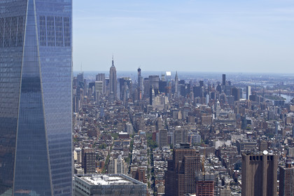 Aerial view of New York City (USA).