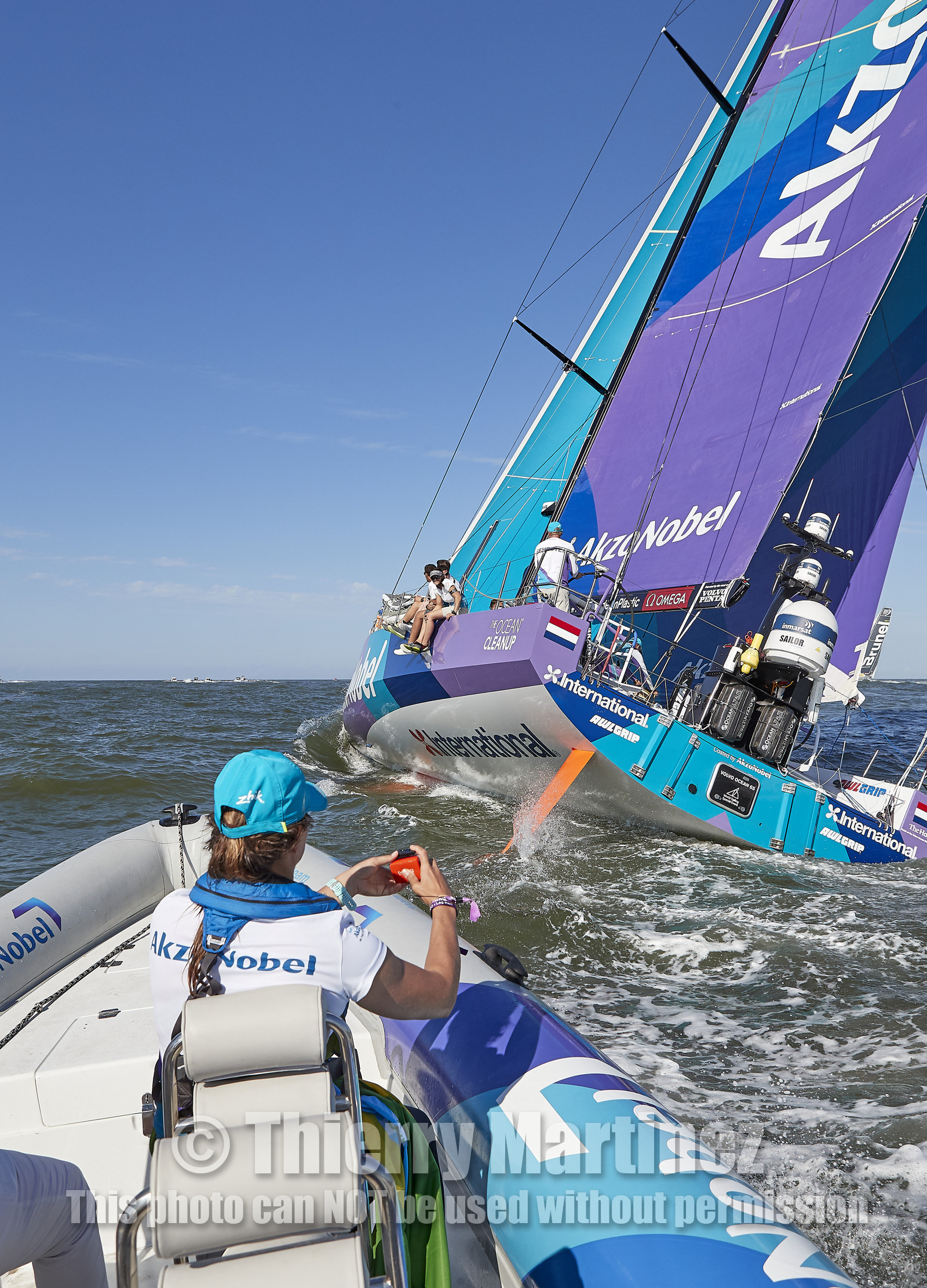 team AkzoNobel  in Volvo Ocean Race 2017-18.
