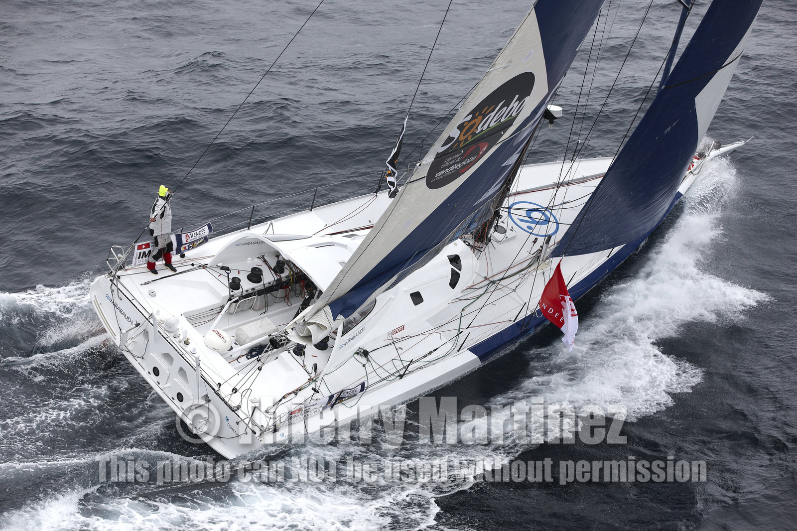 MIRABAUD  Monohull IMOCA 60, skipper Dominique Wavre (SUi)