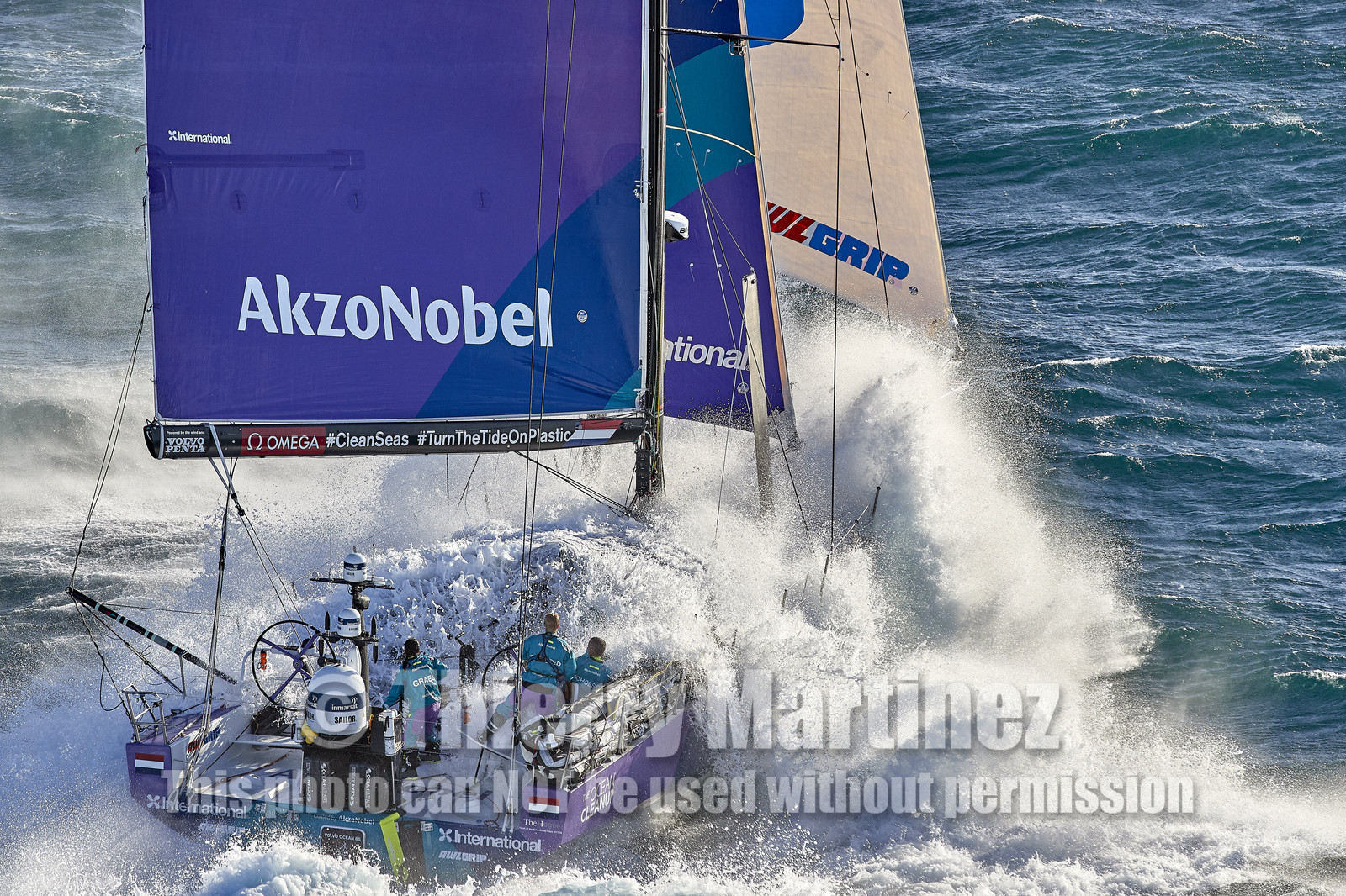 team AkzoNobel  in Volvo Ocean Race 2017-18.