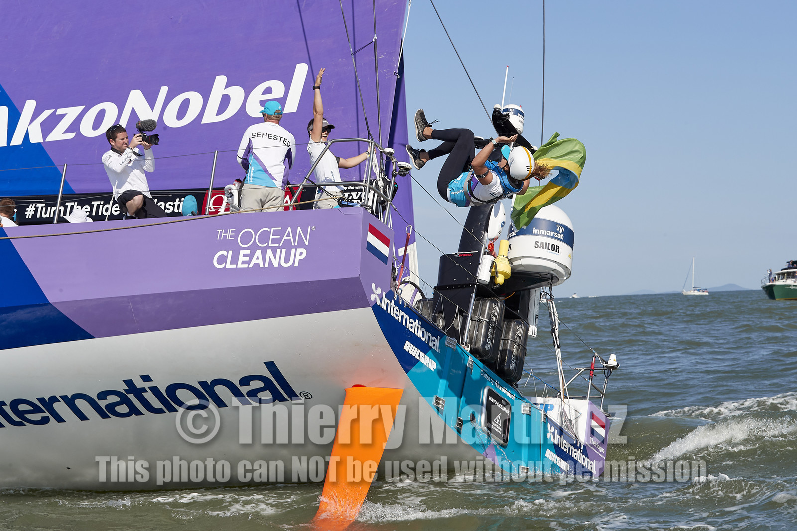 team AkzoNobel  in Volvo Ocean Race 2017-18.