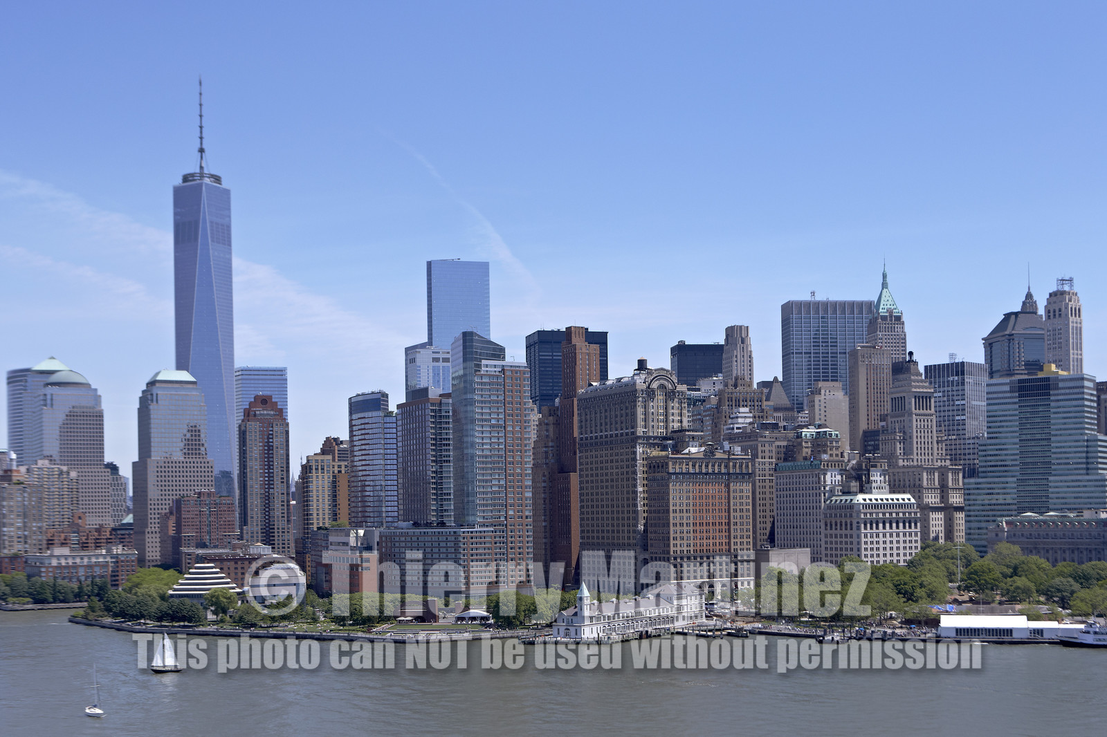 Aerial view of New York City (USA).