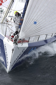 MIRABAUD  Monohull IMOCA 60, skipper Dominique Wavre (SUi)
