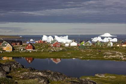 Schooner LA LOUISE sailing on west coast of Greenland.