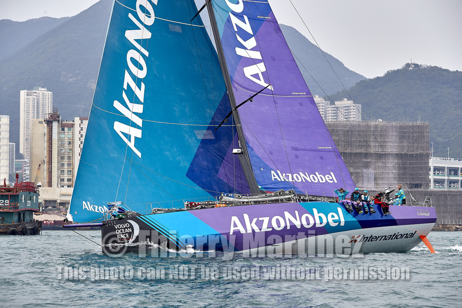 team AkzoNobel  in Volvo Ocean Race 2017-18.