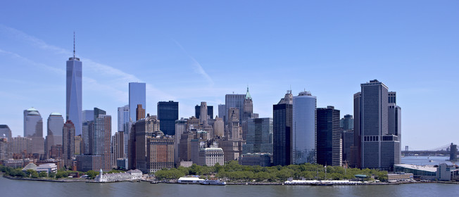 Aerial view of New York City (USA).