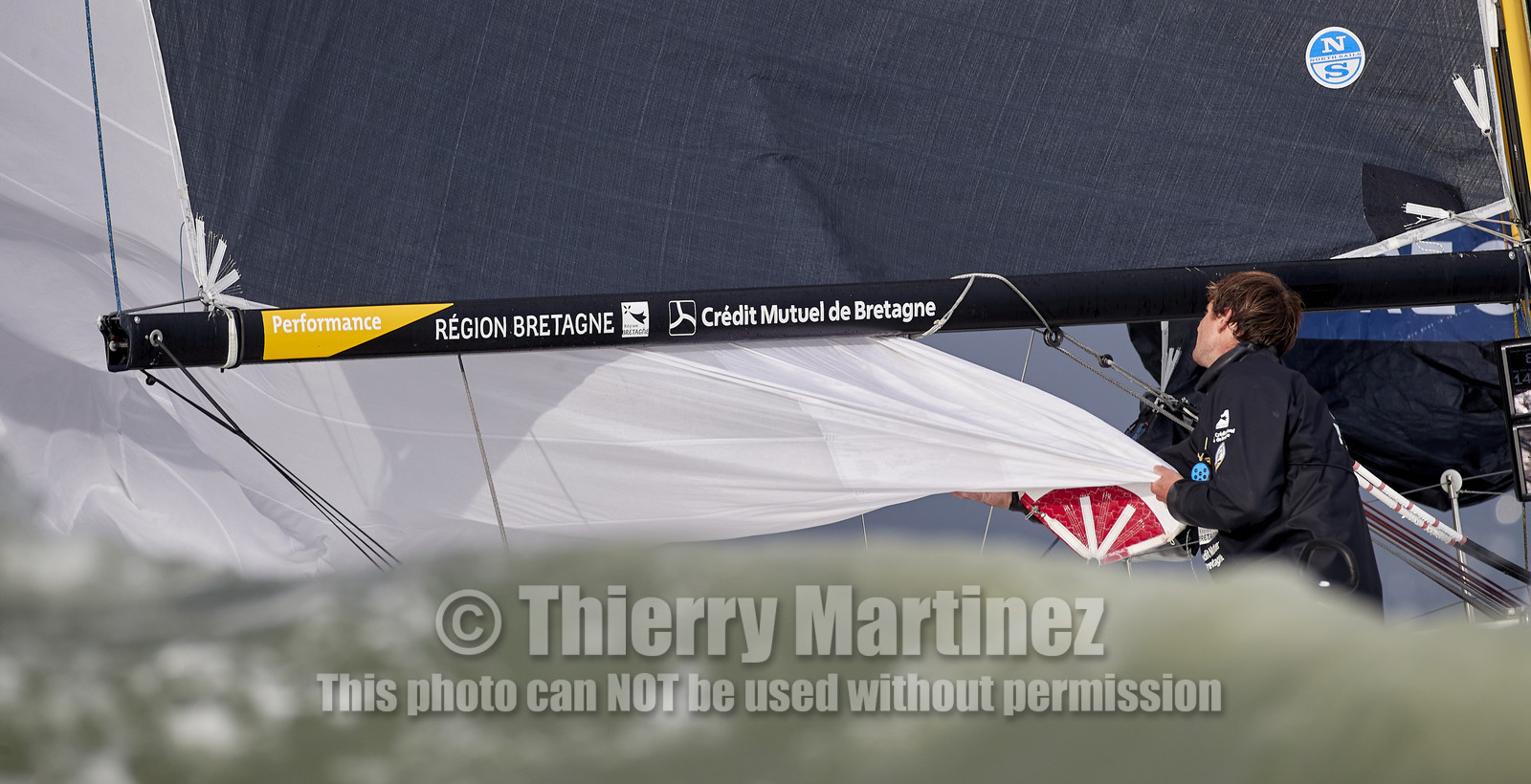 22_34747   © Thierry Martinez.ST NAZAIRE, FRANCE.07 Sept 2022.53éme édition de la Solitaire du Figaro.Arrivée de la 3éme étape , Ronan    St Nazaire.Tom Laperche (Région Bretagne-CMB Performance) vainqueur de l’étape et de l’édition de la Solitaire du Figaro 2022.